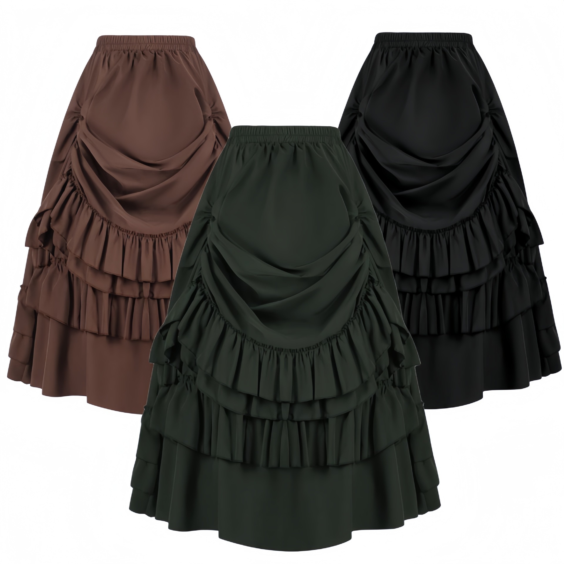 Women'S Fashion Renaissance Period - Neuer Mittelalterlicher Gothischer Stil Kurzer Rock