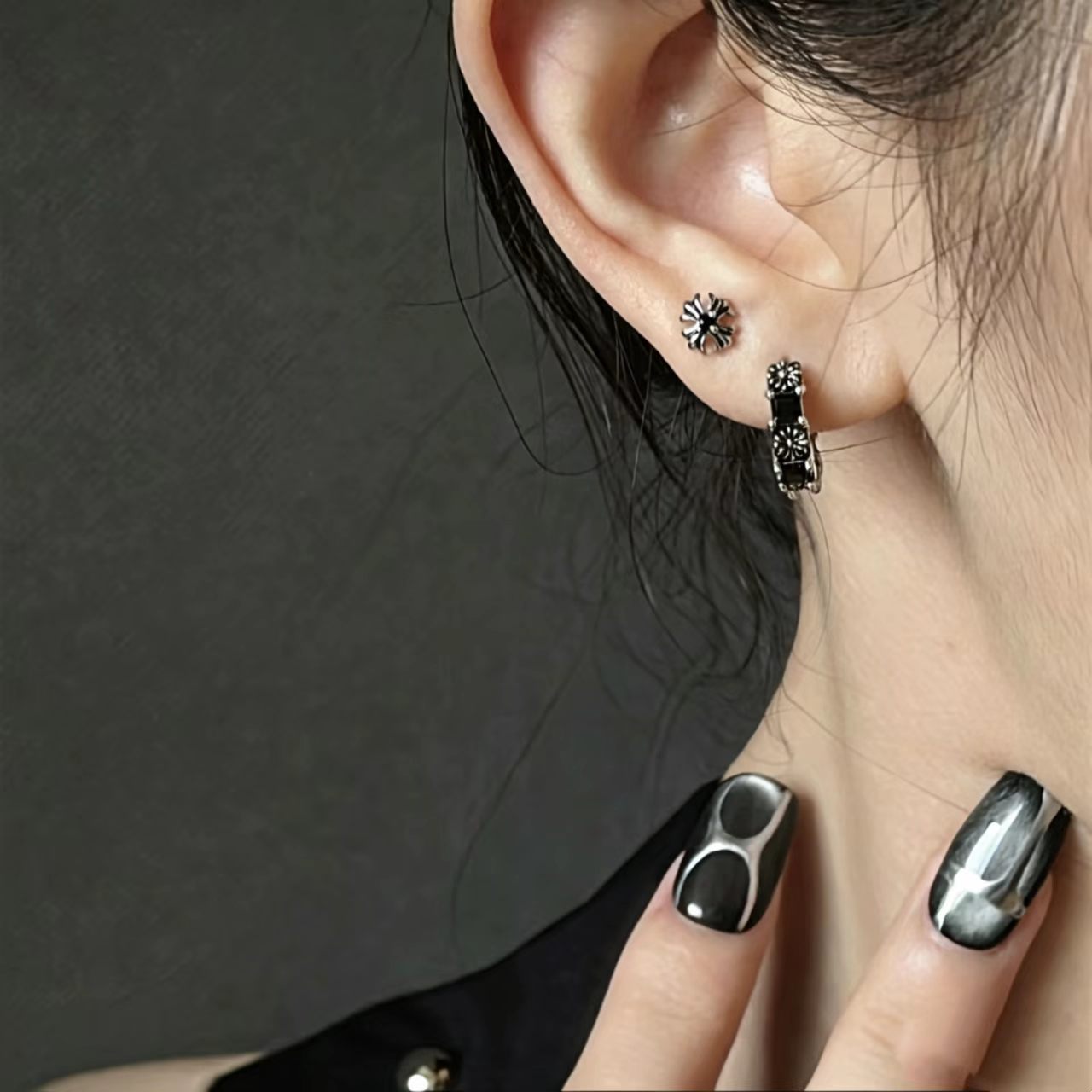 Women'S Fashion Edgy - 2026 Neue Gothic Dark Ohrstecker für