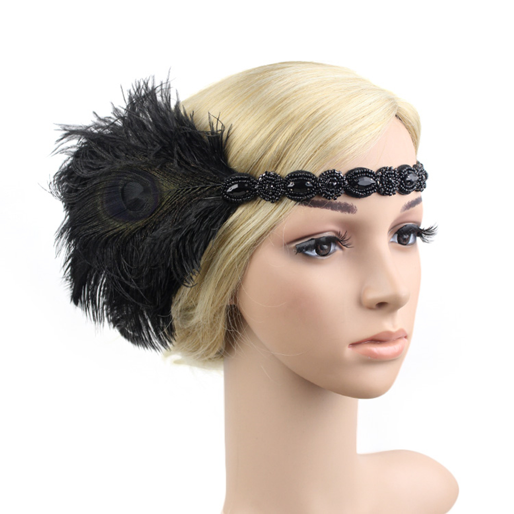 Women'S Fashion In 1920 - 1920 vintage flapper mädchen stirnband feder