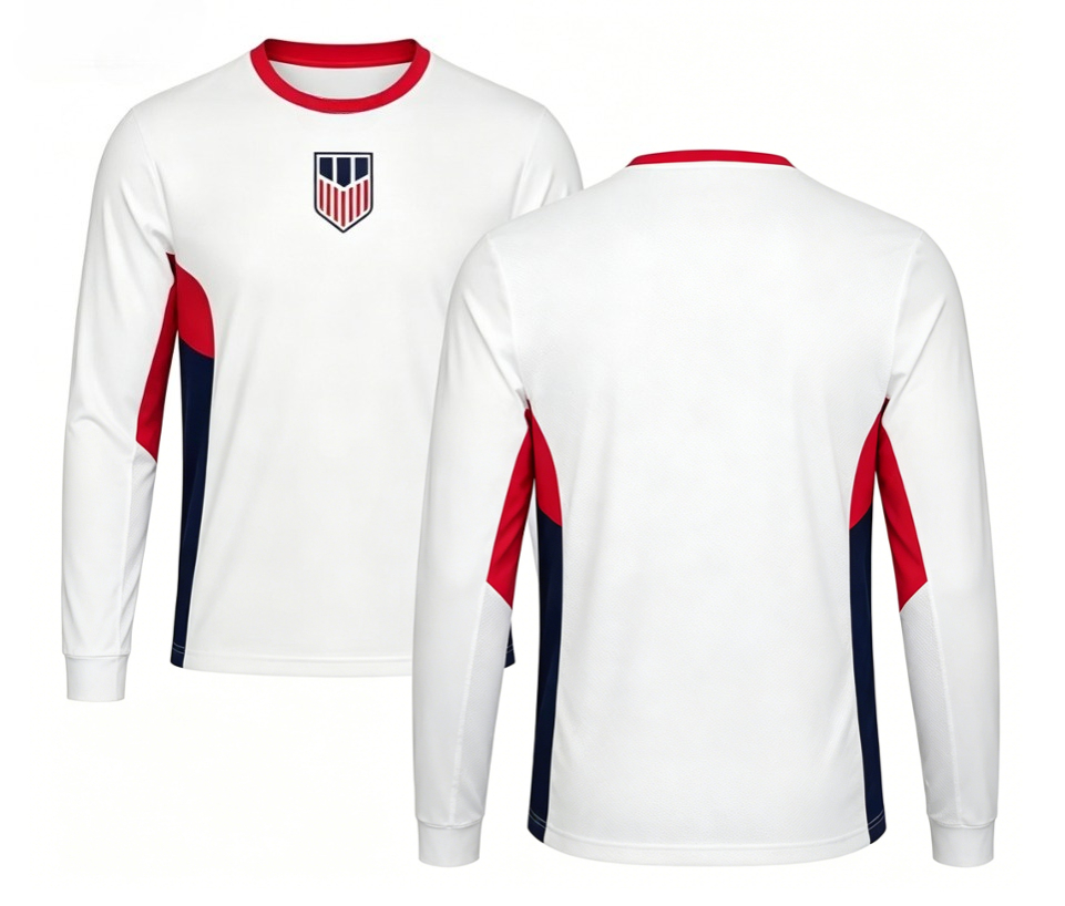 Women Fashion Trend 2026 - 2026 Amerikanisches Rundhals-Football-Shirt mit langen Ärmeln,