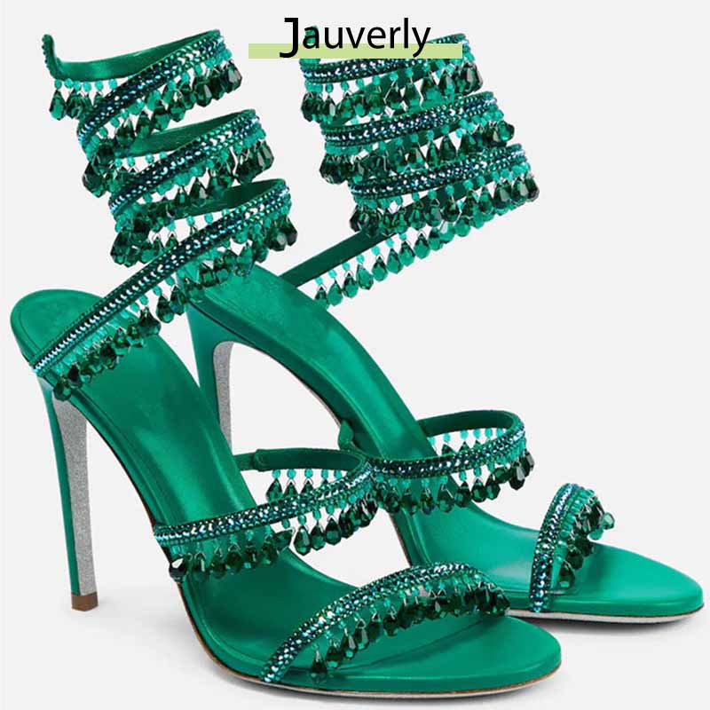 Women Fashion Trend 2026 - 2026 Damen High Heels Neue Strass-Sandalen