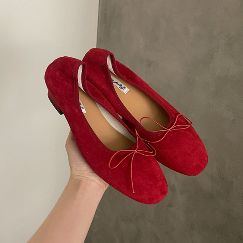 Women'S Fashion Spring 2025 - Mode Schmetterling-Knoten Damen Slip Auf Hohen