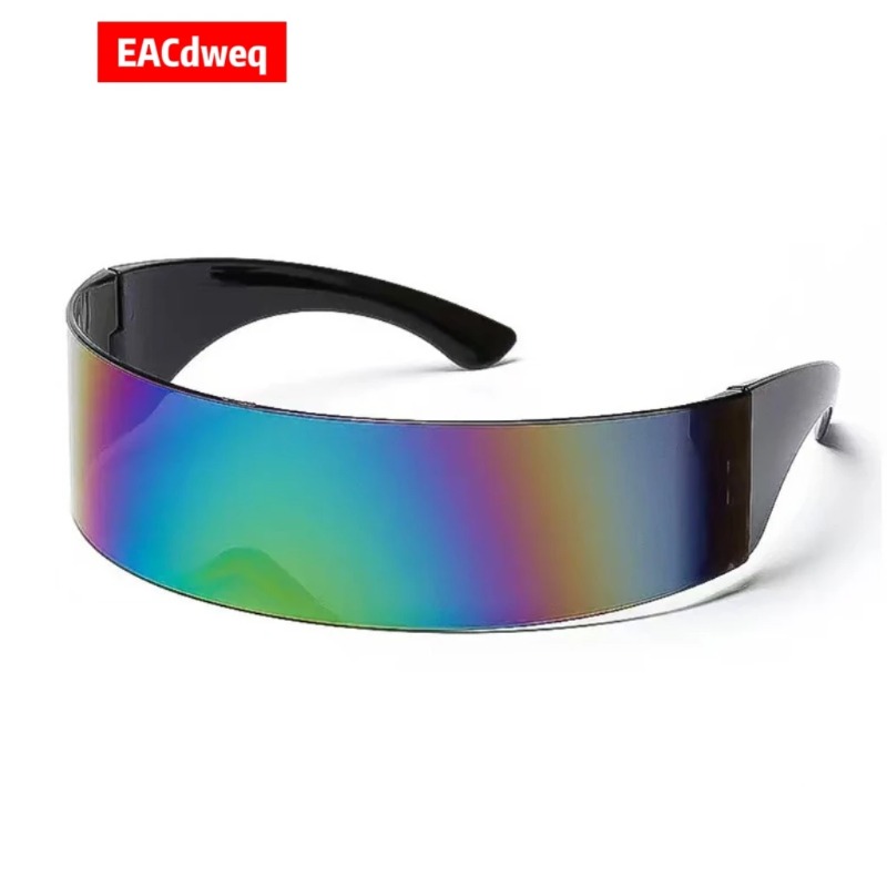 Women'S Fashion Visor - Y2K Futuristische Schmale Zyklopen-Visor-Sonnenbrille für Damen