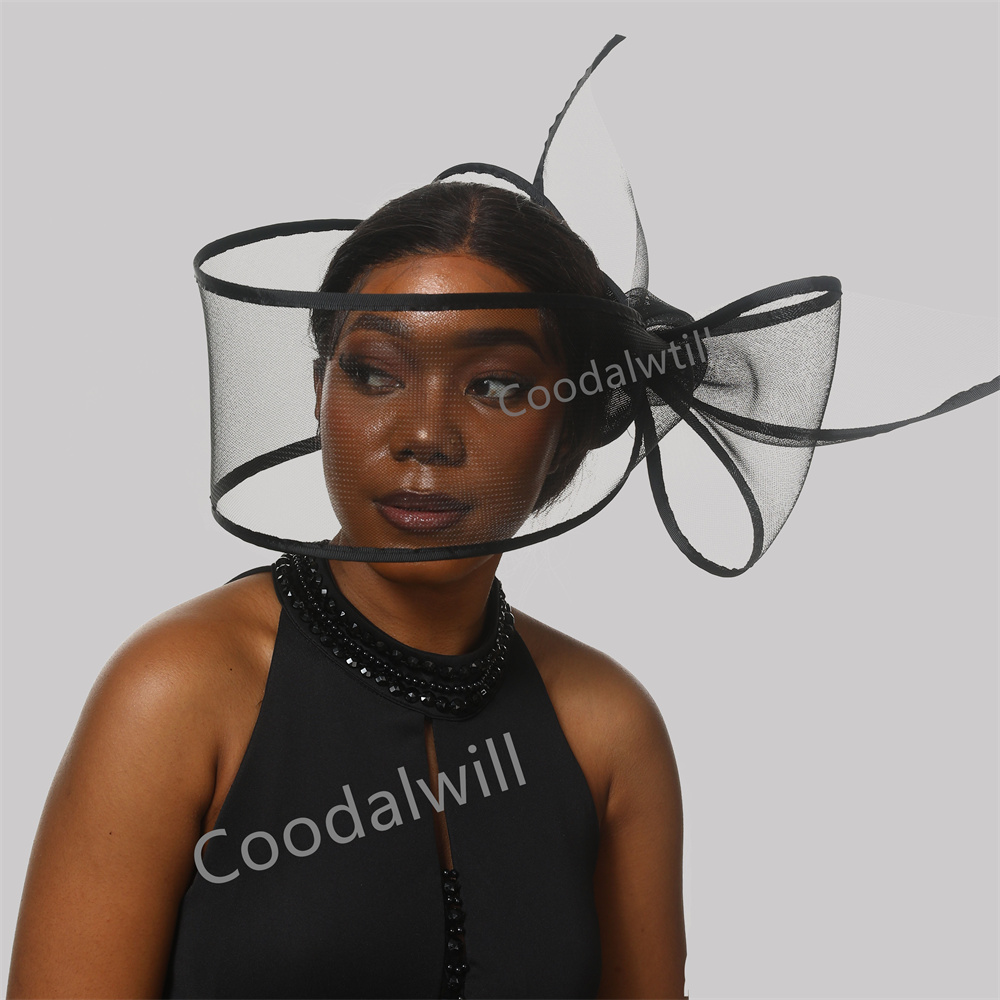 Women'S Fashion Kentucky Derby - Schwarz weiß erstaunt Fascinator Hut für