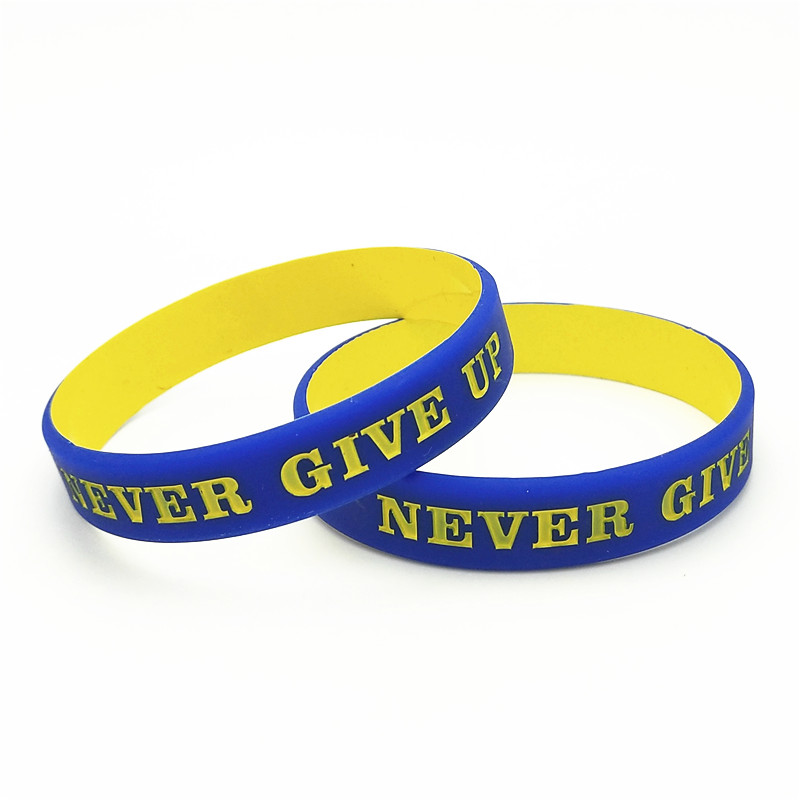 1PC Nie Geben Up Silikon Armbä – Women Fashion Now Bewertung und Preis