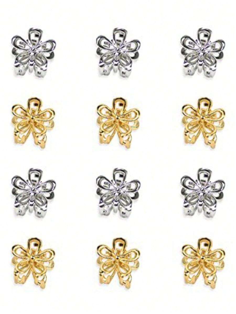 12 Stück/4 Stück Metall-Blumen – Women'S Fashion Petite Bewertung und Preis