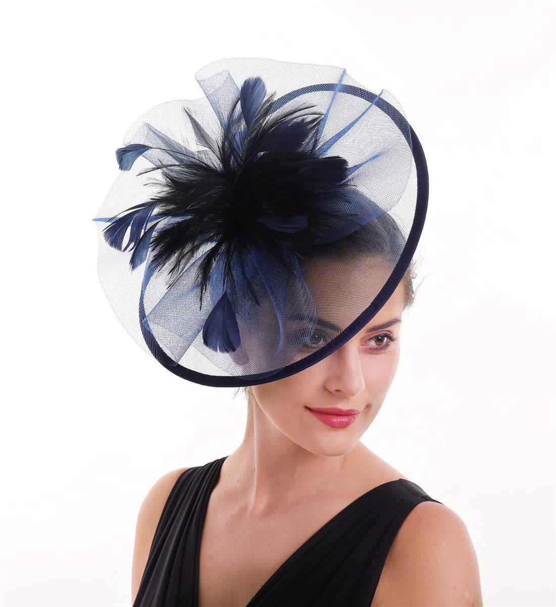 Frauen Feder Fascinator Hut Me – Women'S Fashion Kentucky Derby Bewertung und Preis