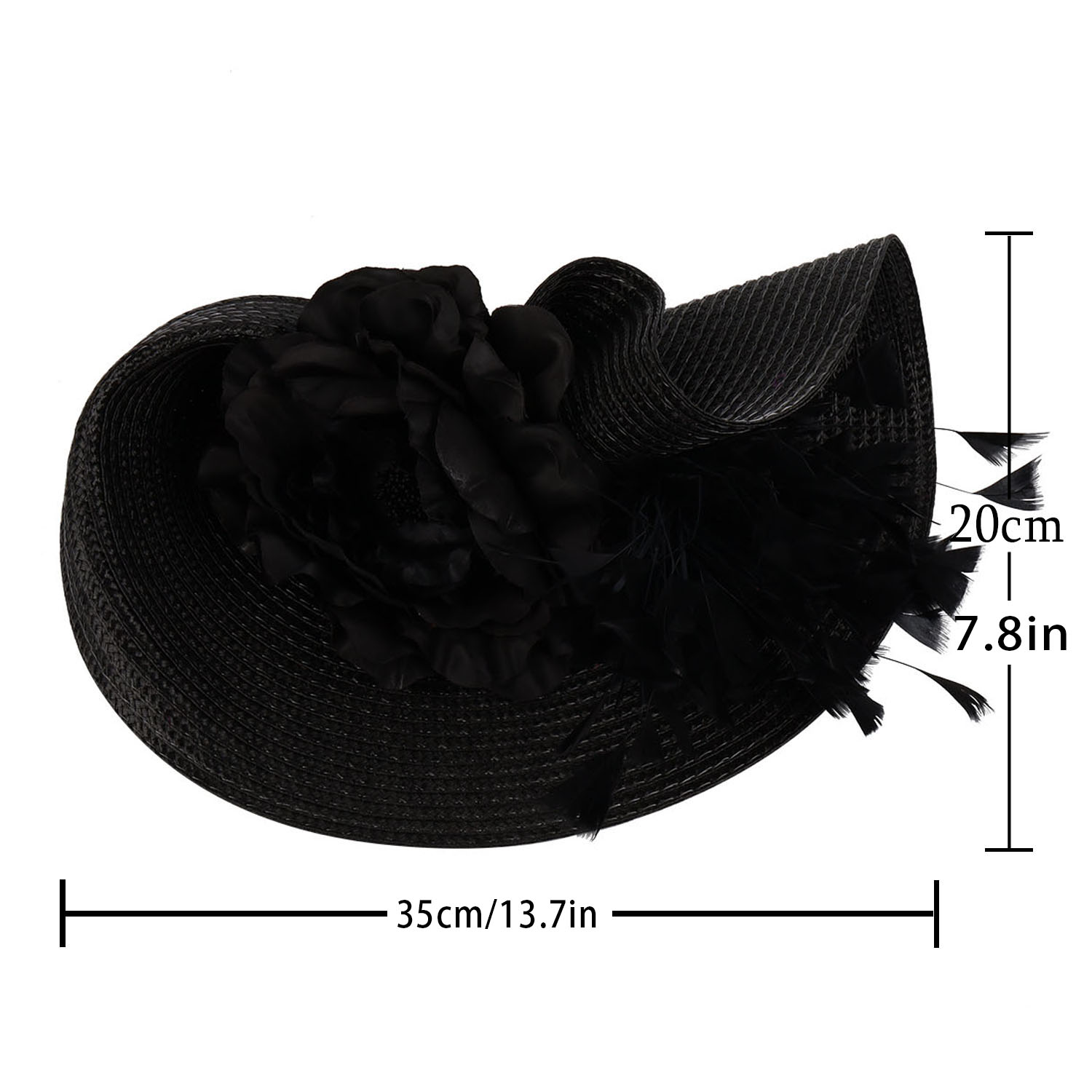 2026 Extravaganter Stroh-Feder – Women'S Fashion Kentucky Derby Bewertung und Preis