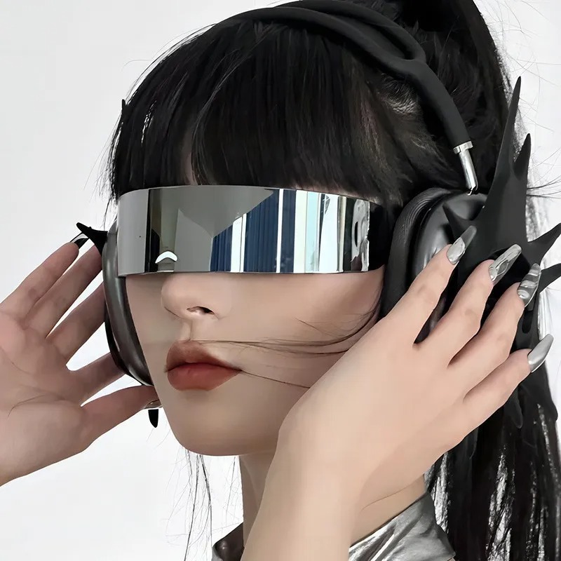 Y2K Futuristische Schmale Zykl – Women'S Fashion Visor Bewertung und Preis