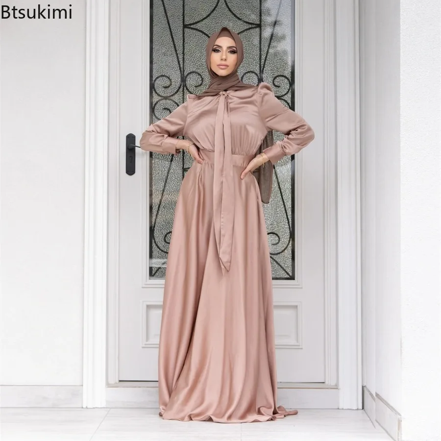 Elegantes Satinkleid für Fraue – Turkey Women Fashion Bewertung und Preis