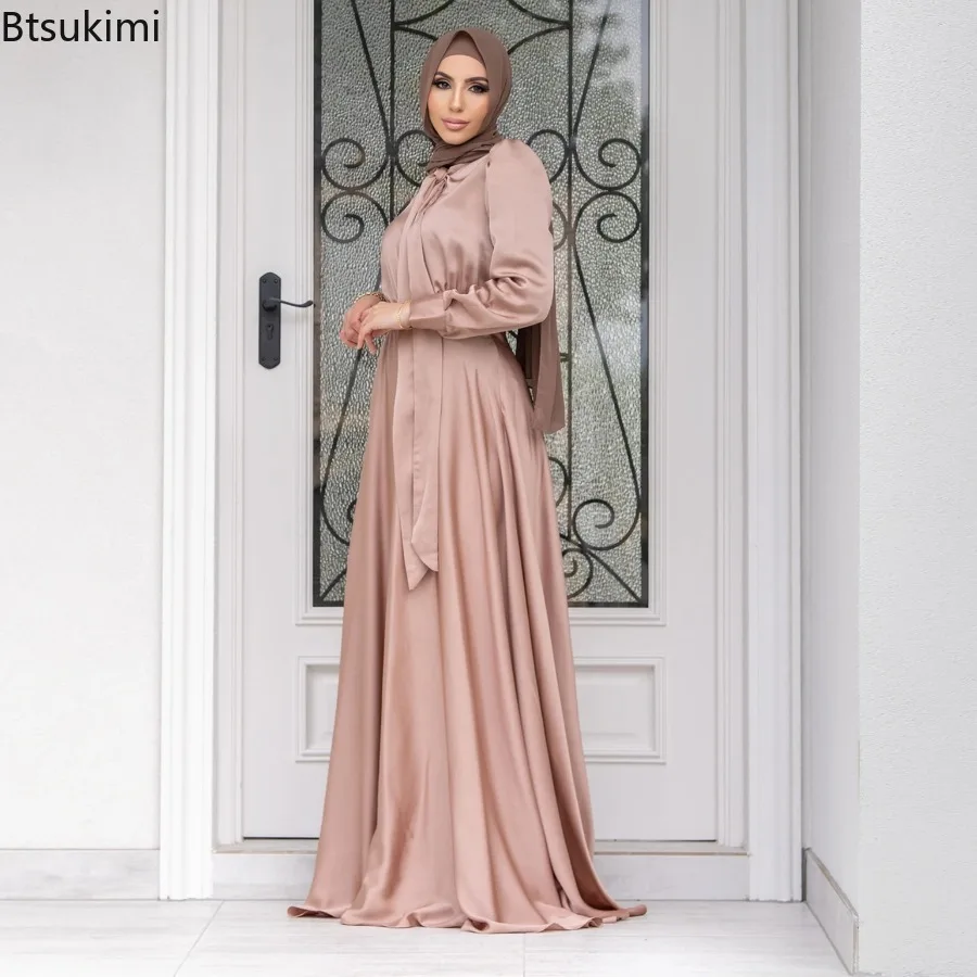 Elegantes Satinkleid für Fraue – Turkey Women Fashion Bewertung und Preis